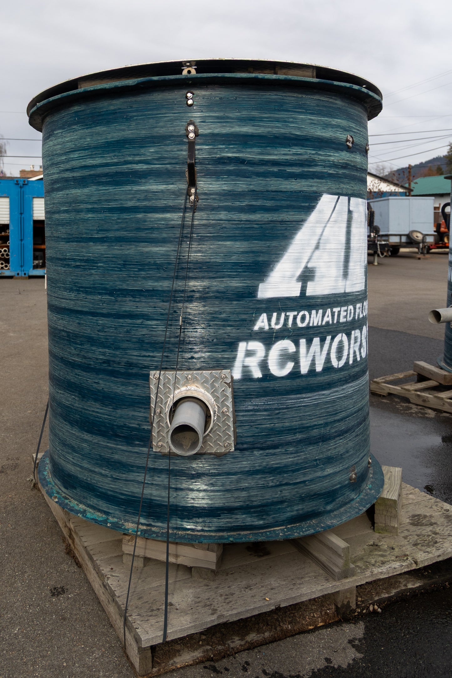 AFS 60"x66" Custom Fiberglass Sewage Valve Vault Assembly (Bargain Cave Item)