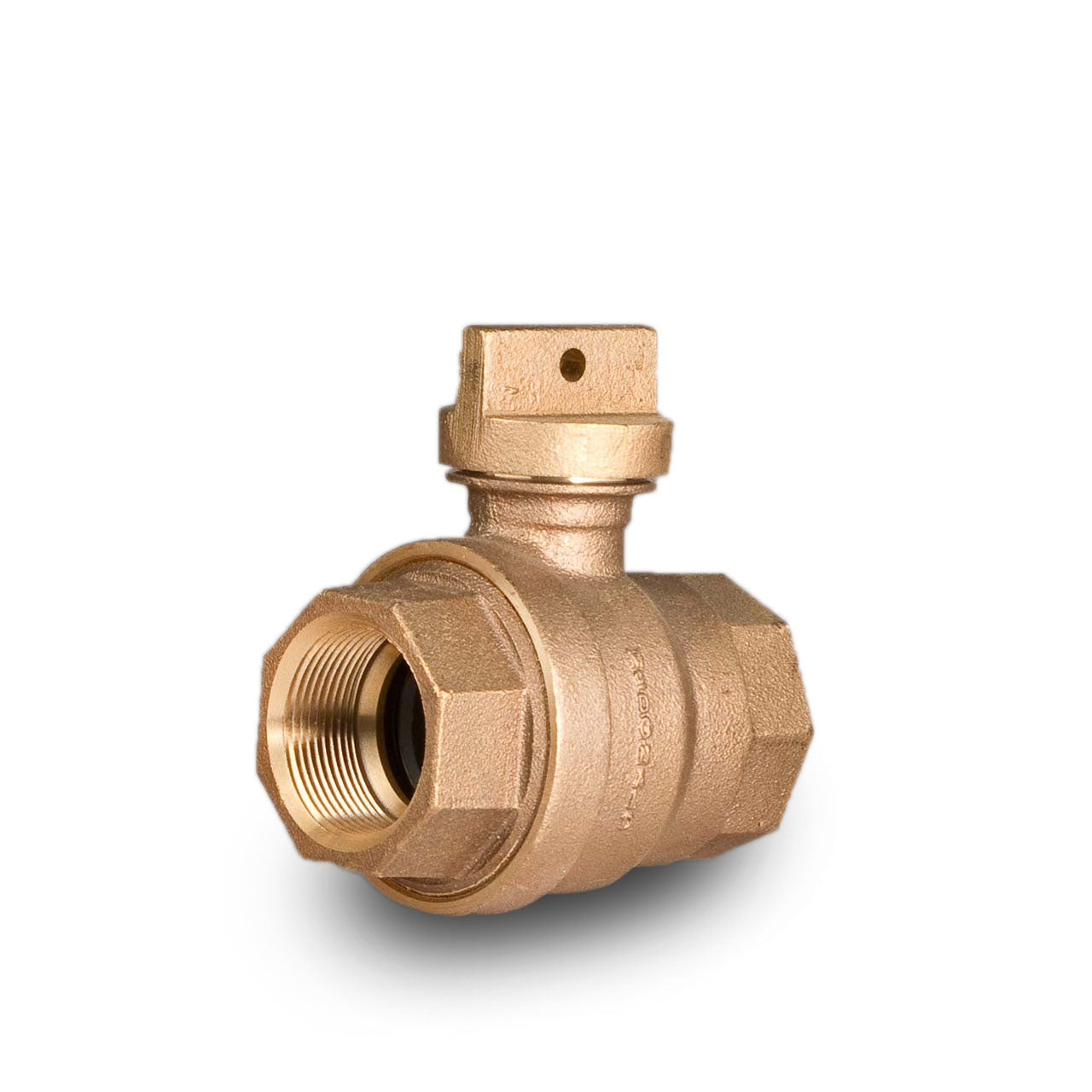 A.Y. McDonald 6101 Flathead Curb Stop Ball Valve FNPT X FNPT 1.5" Brass