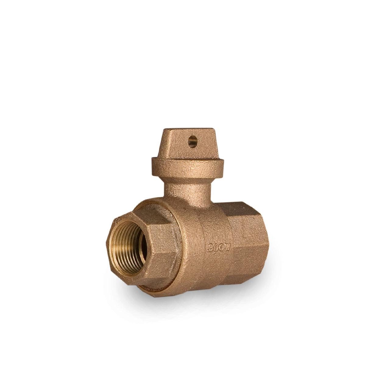 A.Y. McDonald 76101 Flathead Curb Stop Ball Valve FNPT X FNPT 1" Brass