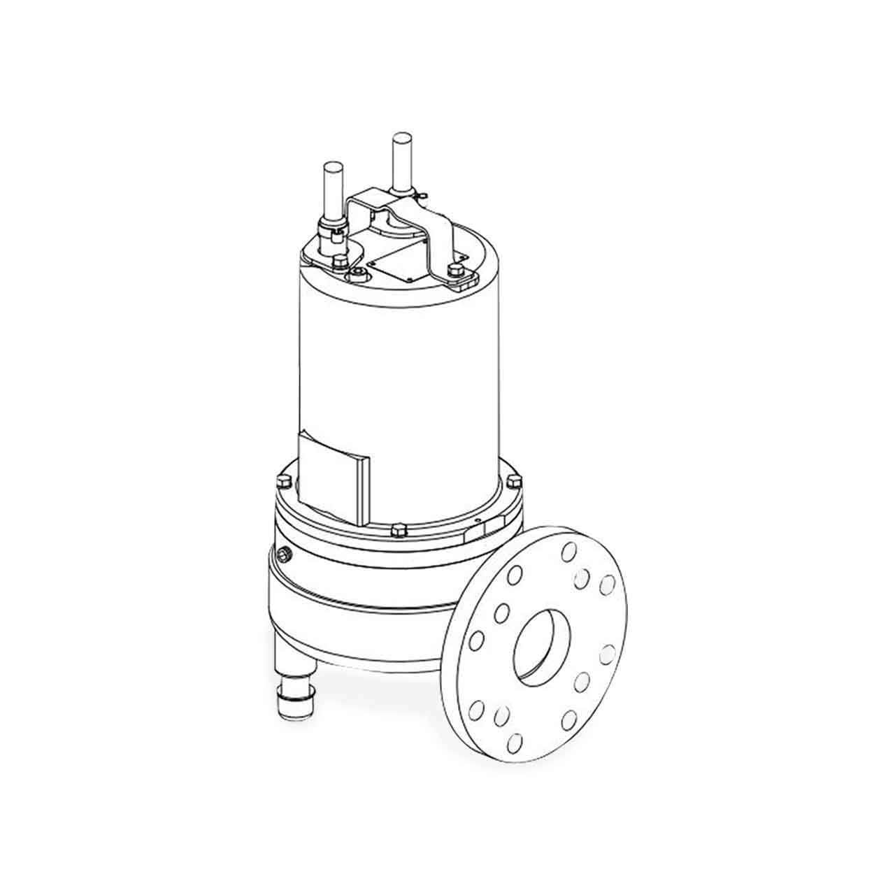 Barnes 4SE1954DS Submersible Double Seal Solids Handling Pump 1.9 HP 575V 3PH 30' Cord Manual