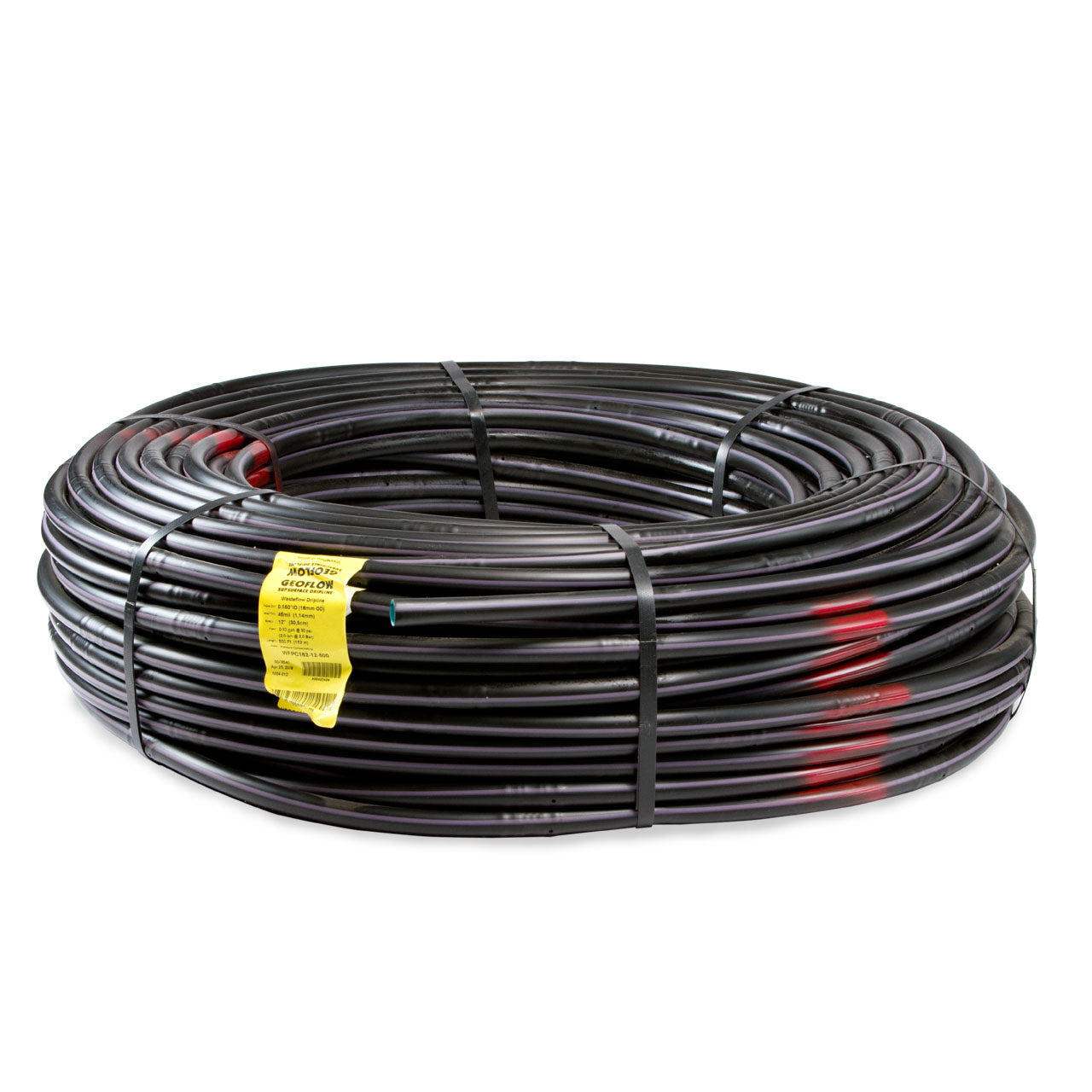 Geoflow Drip Tubing WFPC16-4-24 Wasteflow PC 1.0 GPH 2' Emitter Spacing - Per Foot Price - 500' Minimum Order