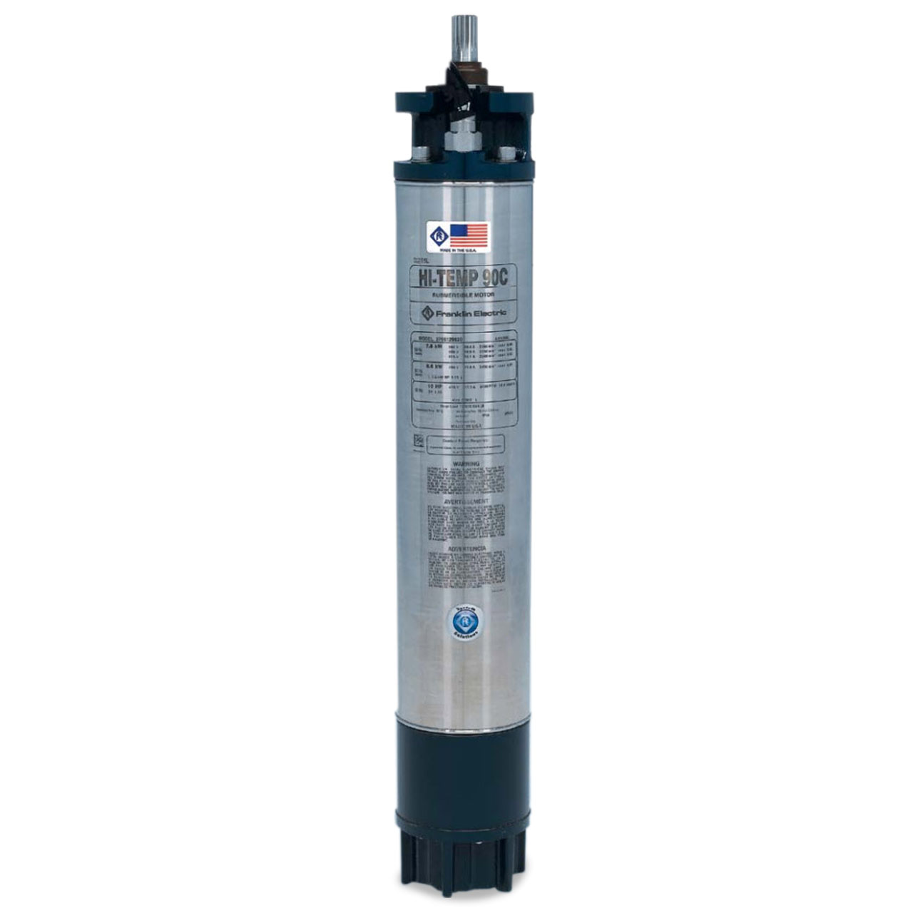 Franklin Electric 2766670103 Hi-Temp 90C Motor 6" 40-HP 380-Volt 60-Hz Three-Phase 3-Wire