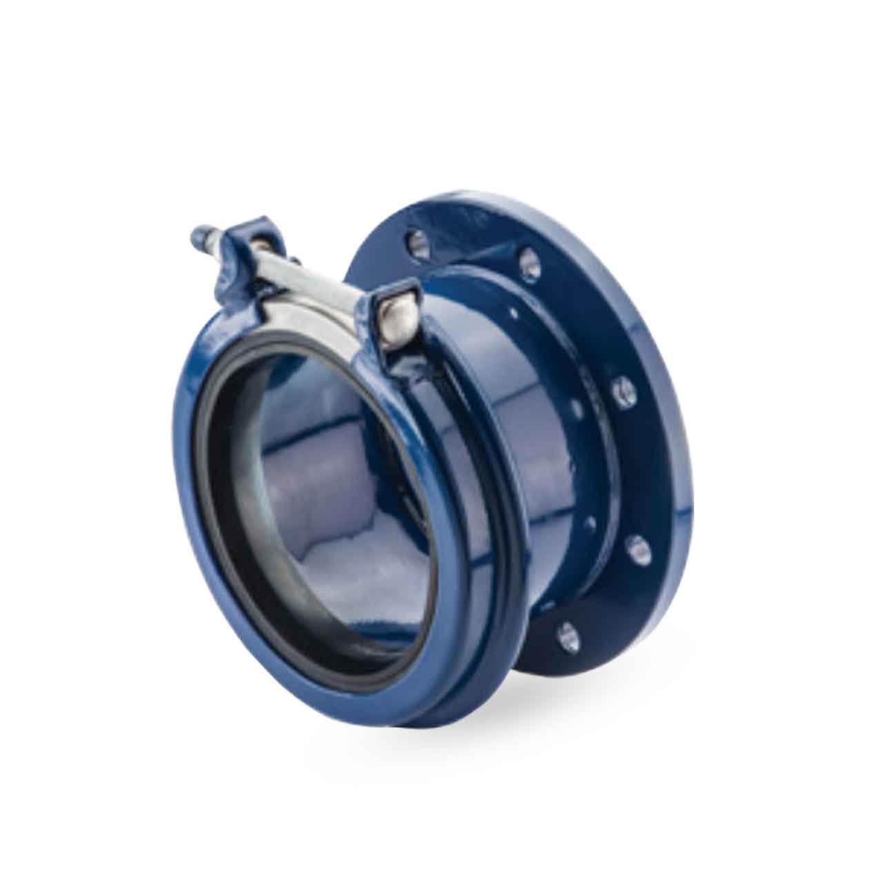 Hymax 2 874-54-06016312 ND 6.0" EPDM Flip Flange Adapter 6.42-7.68 O.D. 304SS