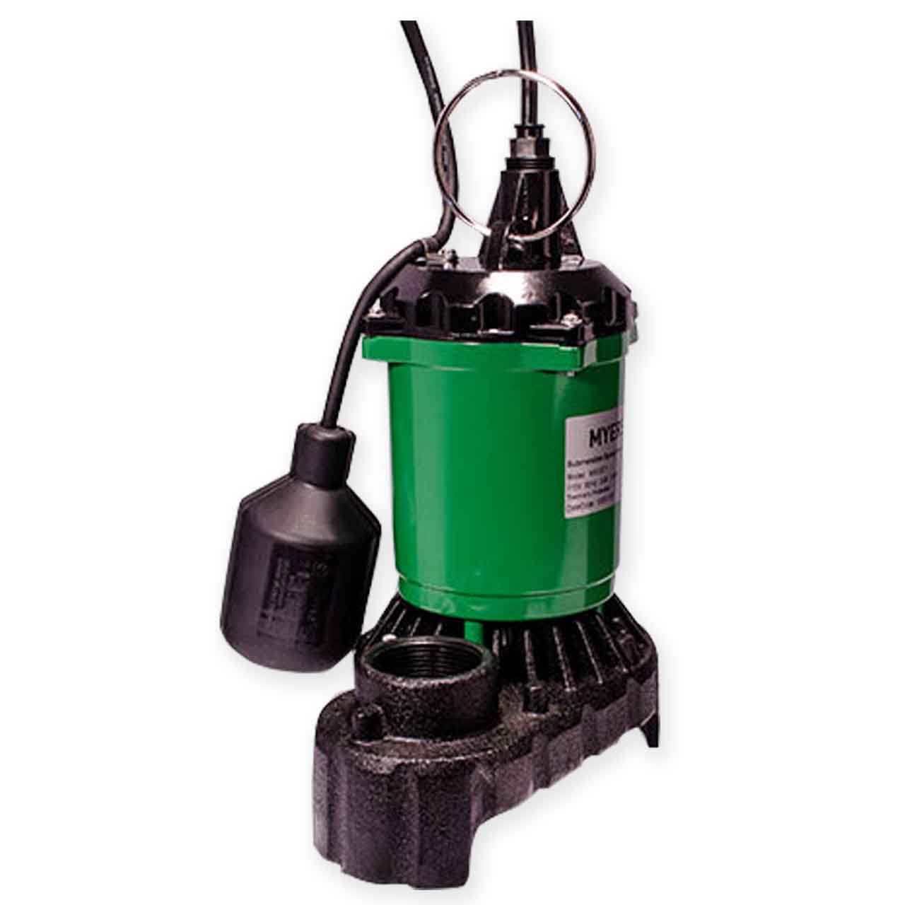 Myers MS50T10 Zinc/Cast Iron Sump Pump 0.5 HP 115V 10' Cord Automatic