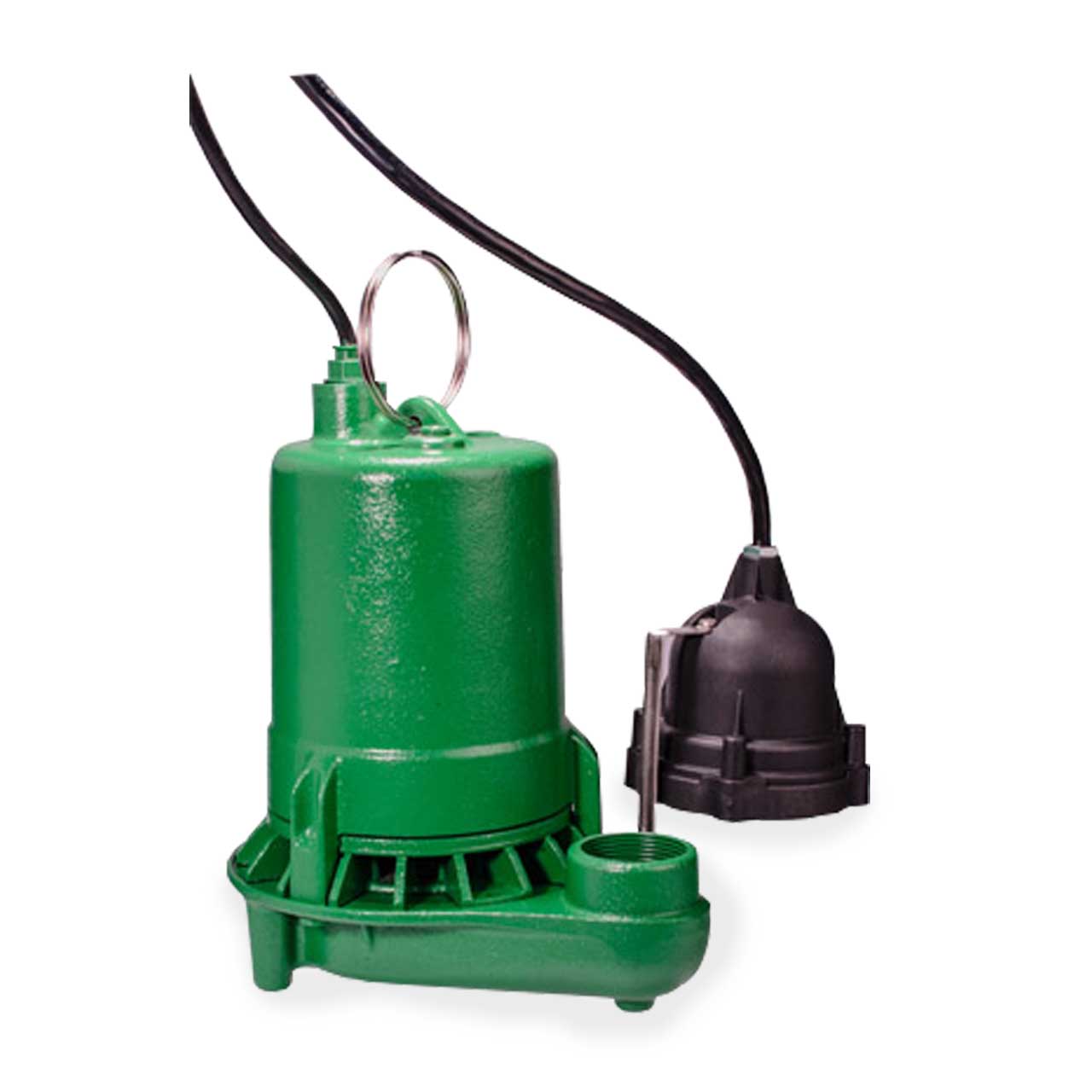 Myers MSCI50D10 Heavy-Duty Cast Iron Sump Pump 0.5 HP 115V 10' Cord Automatic