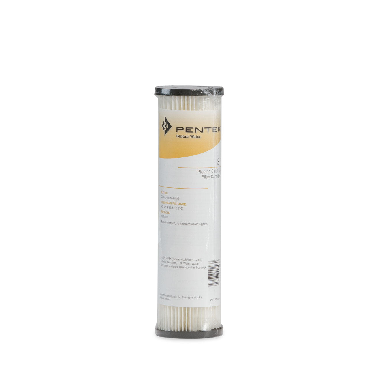 Pentek S1 Pleated Poly Filter Cartridge 2.5" X 9.75" 20 Micron