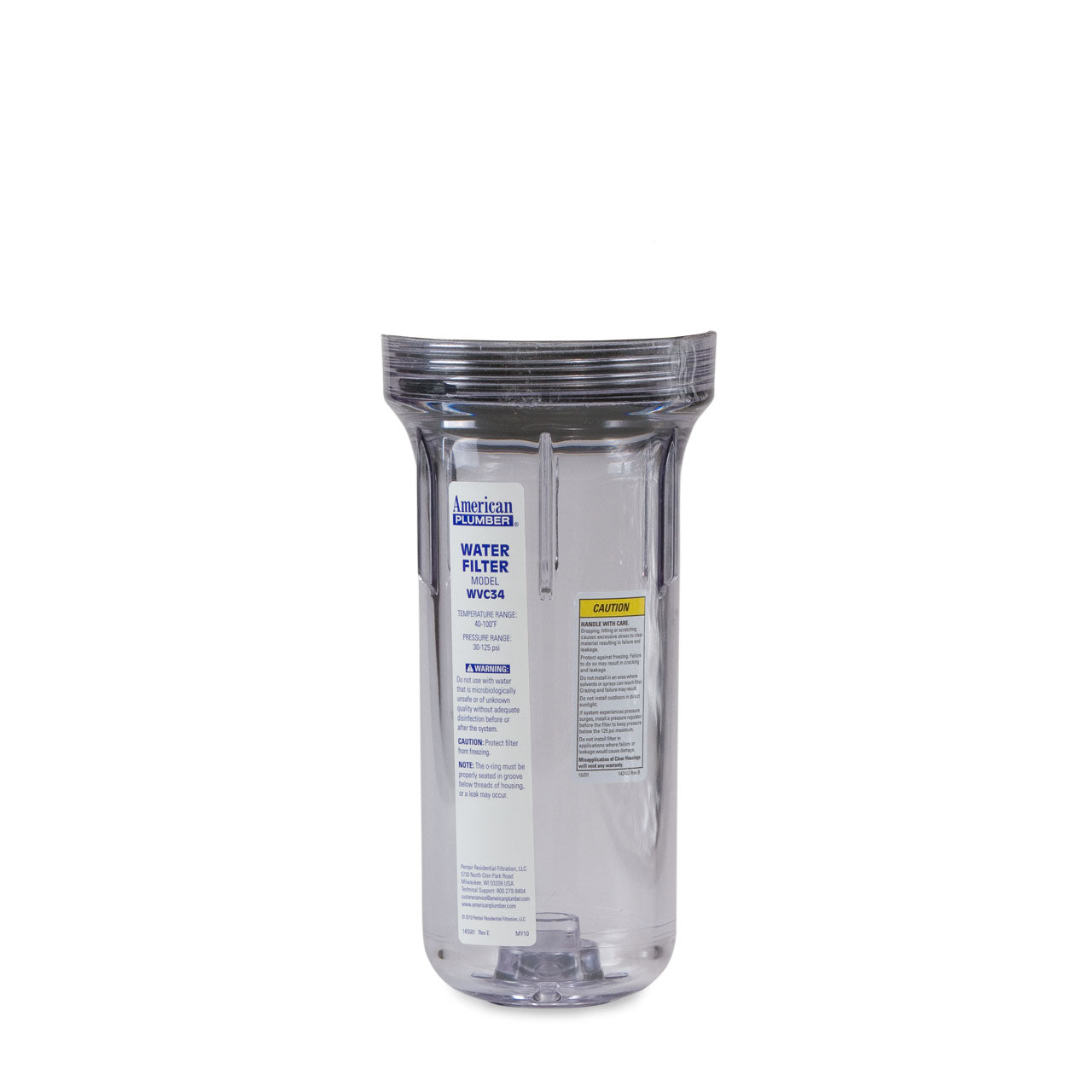 American Plumber Clear Filter Housing Sump for WVC34 & WC34-PR