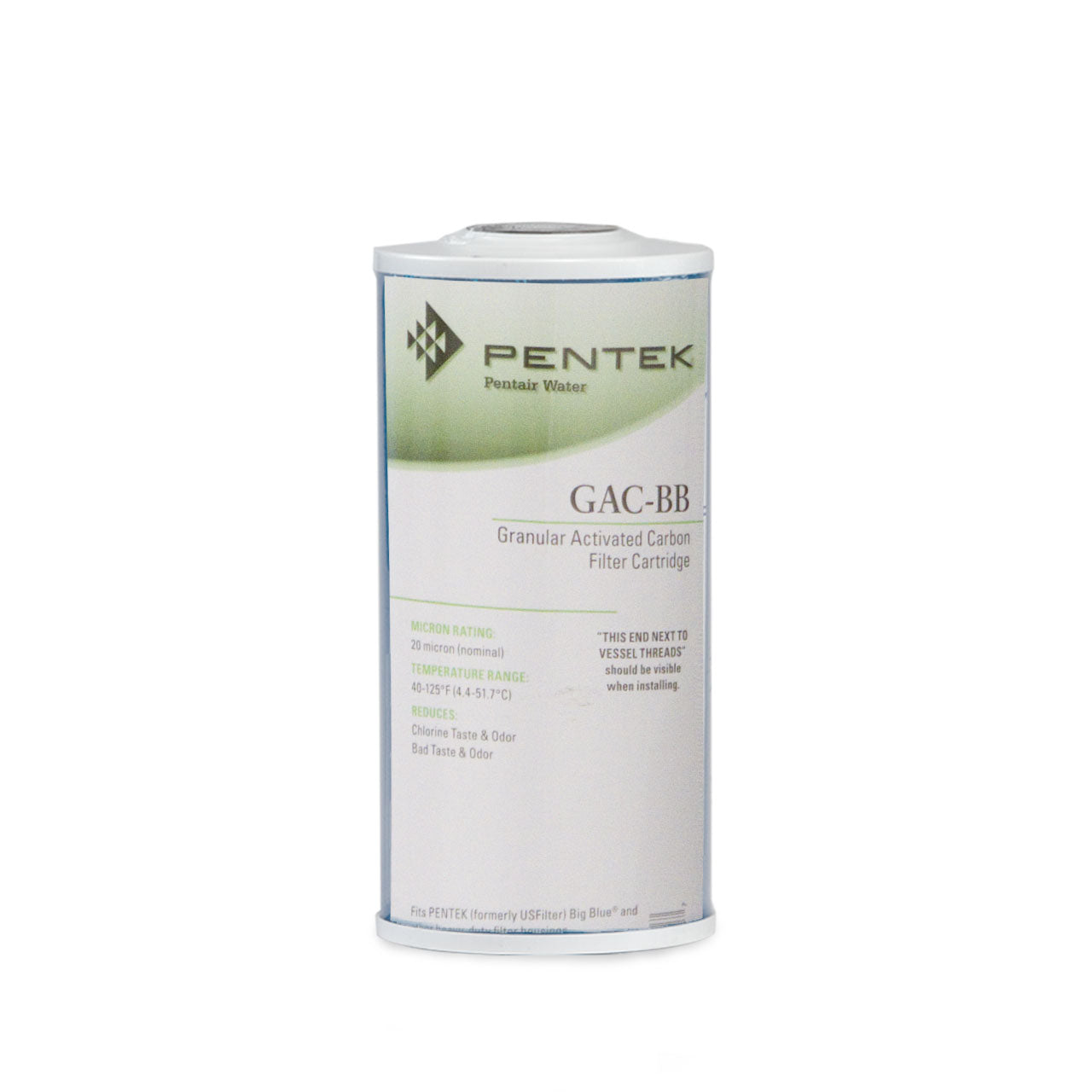 Pentek GAC-BB Granular Carbon Filter Cartridge 4.5" X 9.75" 20 Micron