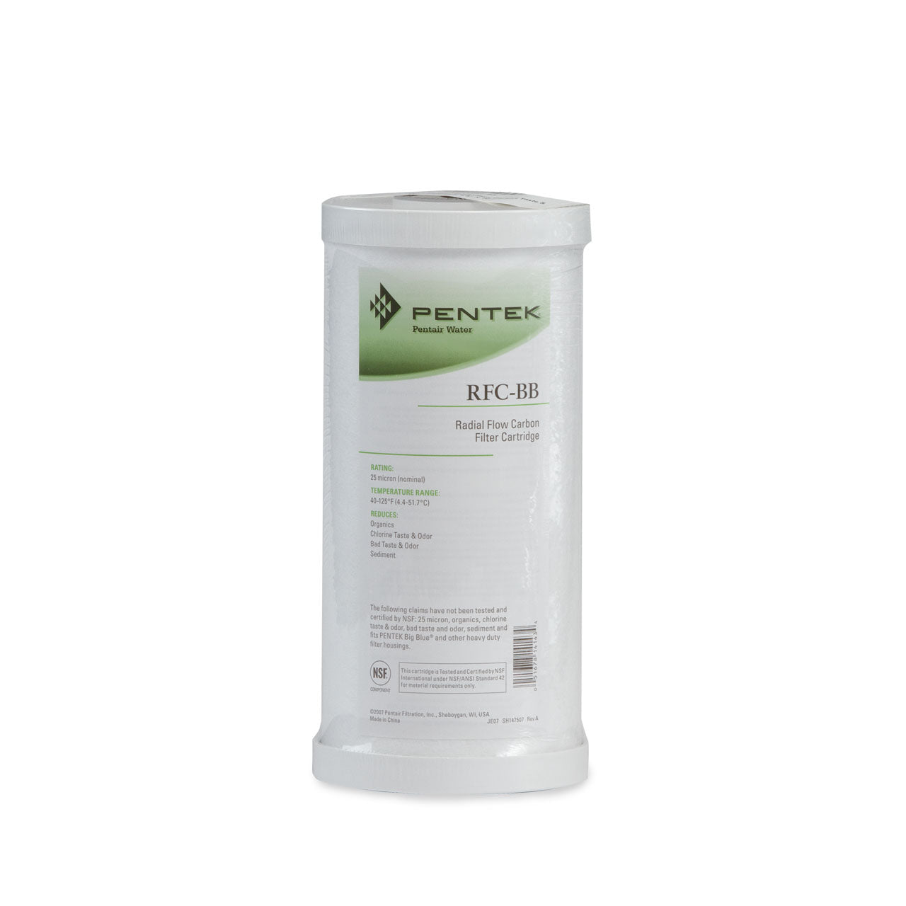 Pentek RFC-BB Radial Flow Carbon Filter Cartridge 4.5" X 9.75" 25 Micron