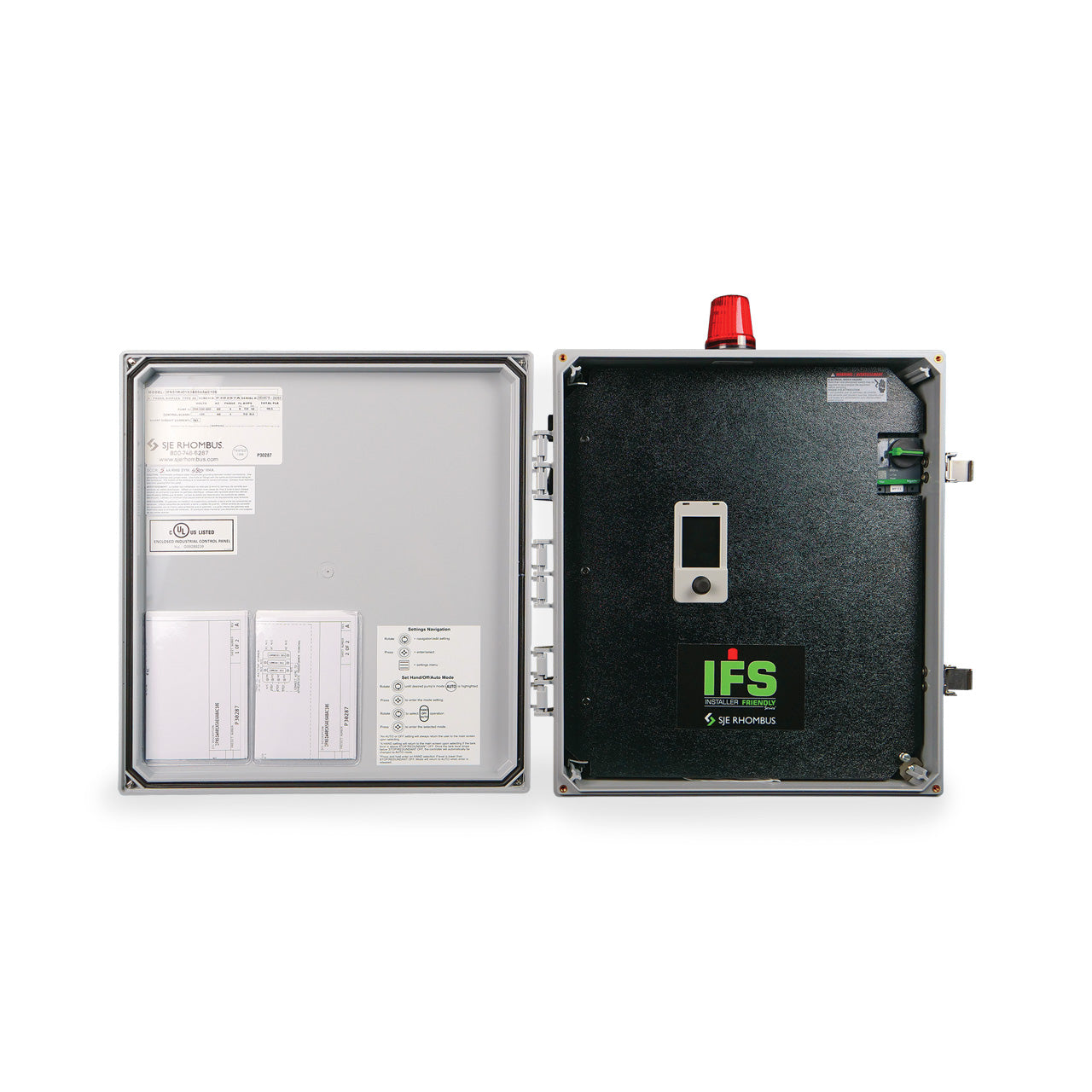 SJE-Rhombus Model IFS5 3-Phase 208/240/460/600V Simplex Control Panel
