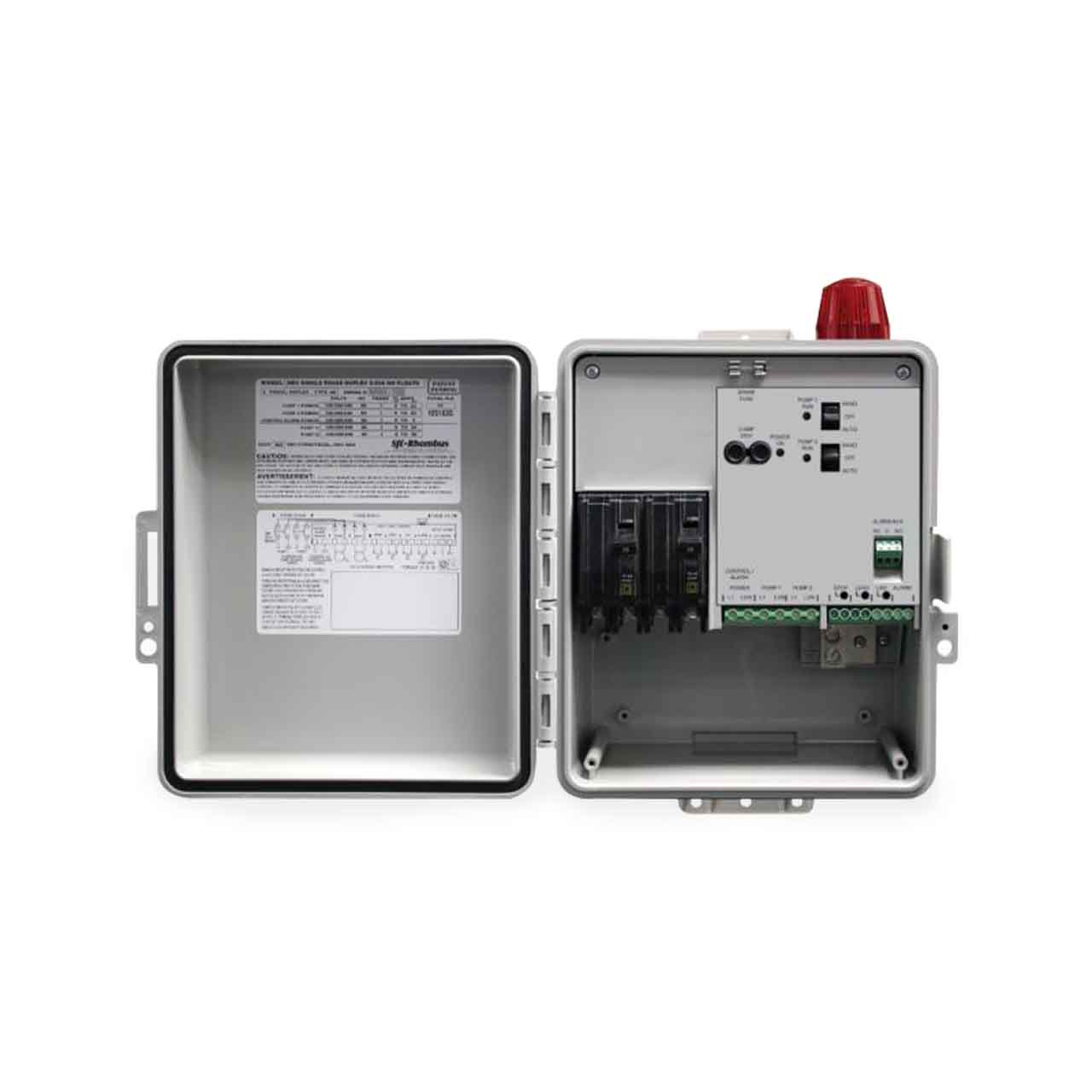 SJE-Rhombus NEX Series® Single Phase Duplex 120/208/240V w/ ETMs and 4 Floats