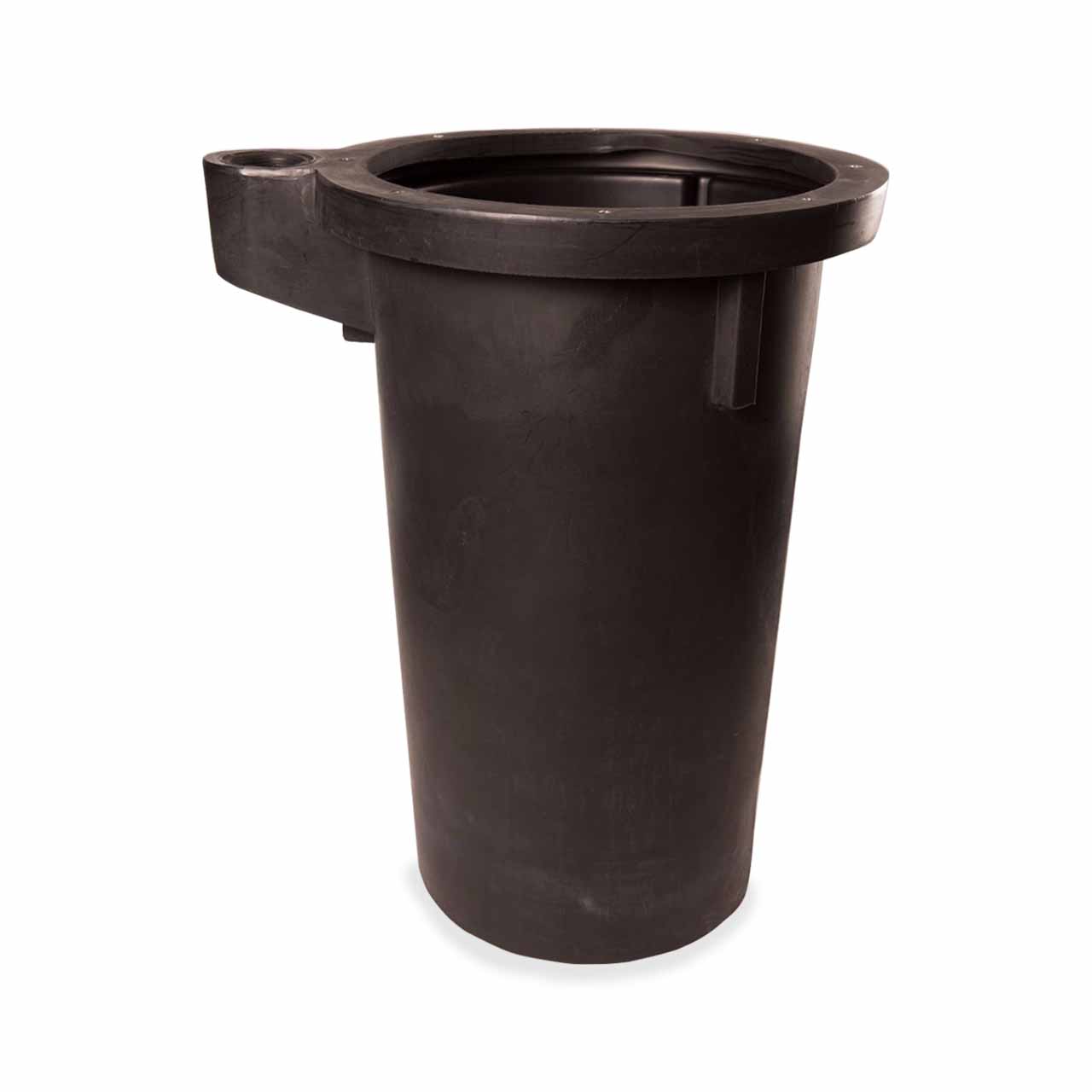 Topp B24002SVD-3 18" x 30" 3" Side Vent Poly Basin (w/4" Grommet Hub-Inlet Drilled)