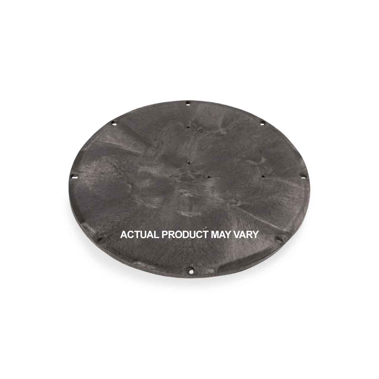 Topp C24WSL 14G Solid Black Epoxy Steel Cover for 24" Poly and Fiberglass Basins