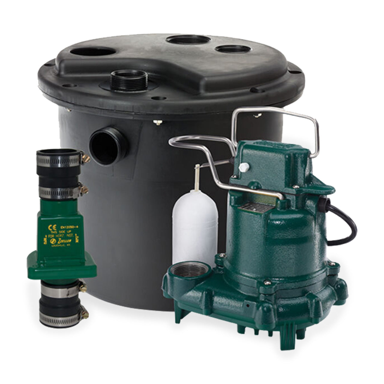 Zoeller 105-0010 Model 105 Preassembled M53 Drain Pump System with Polypropylene Basin & Lid