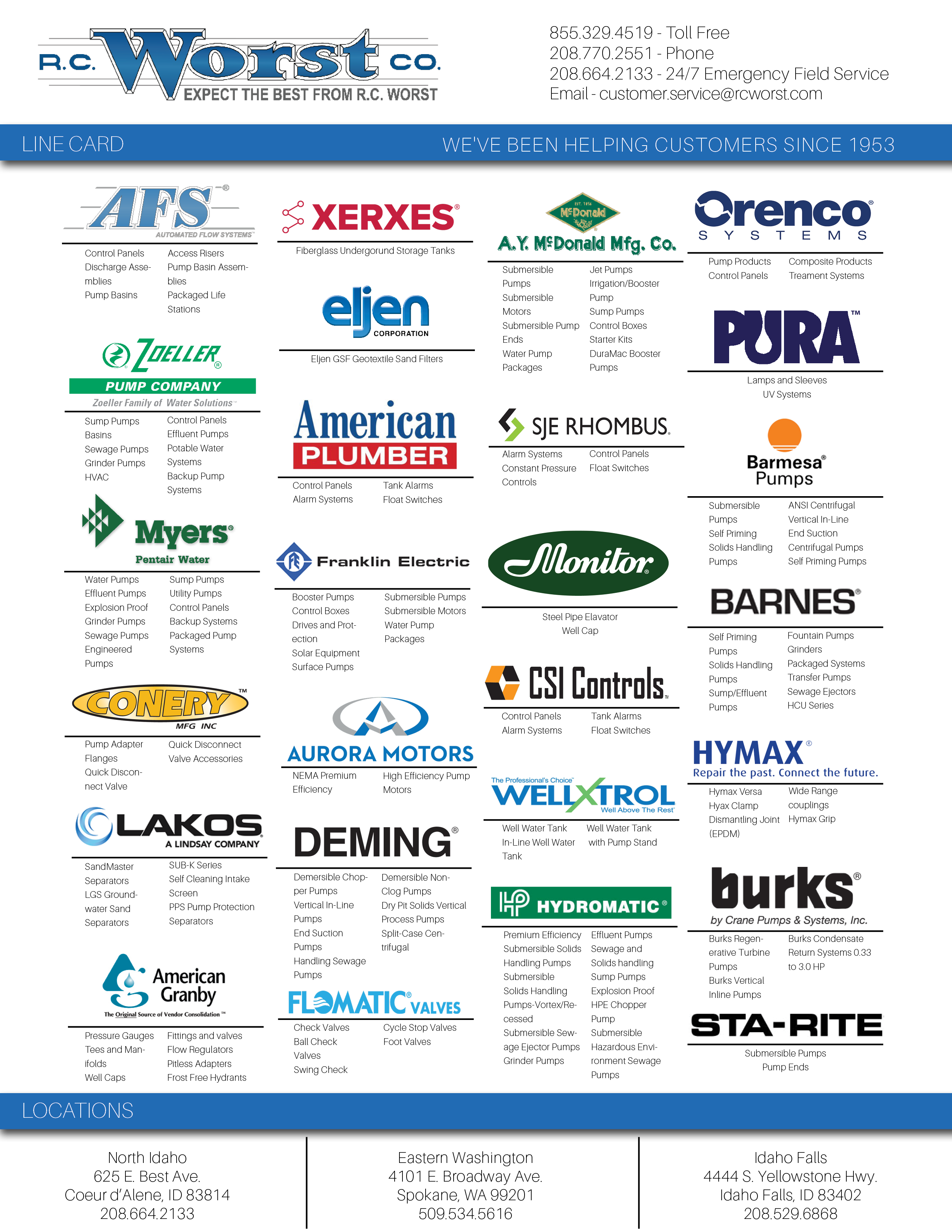 Explore What We Offer: How to Use the R.C. Worst Line Card