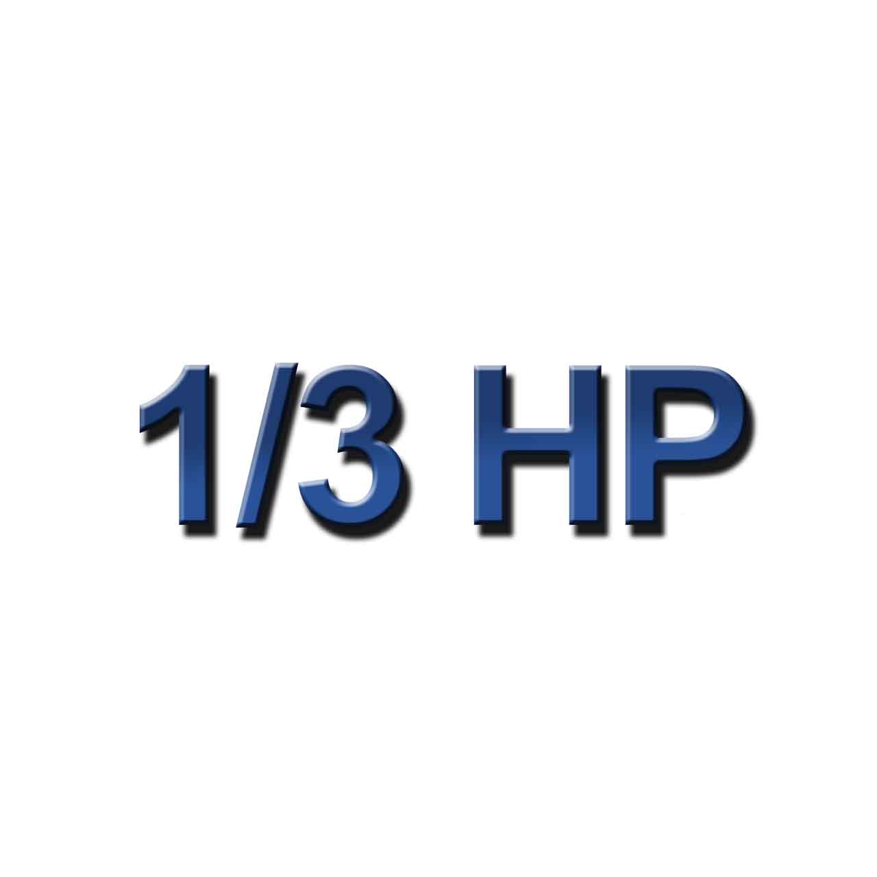 1/3 HP