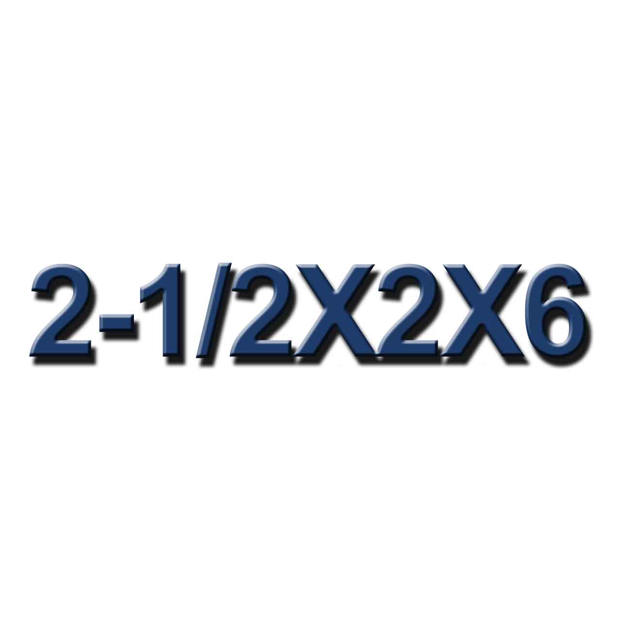2-1/2x2x6