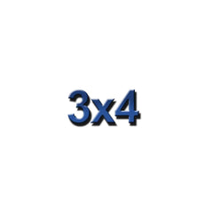 3 x 4