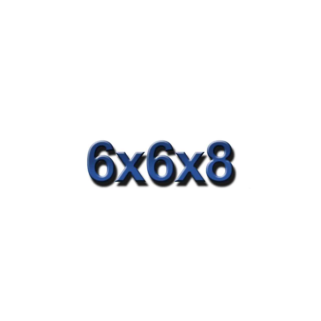 6x6x8
