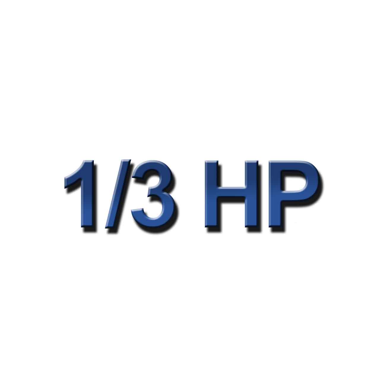 1/3 HP