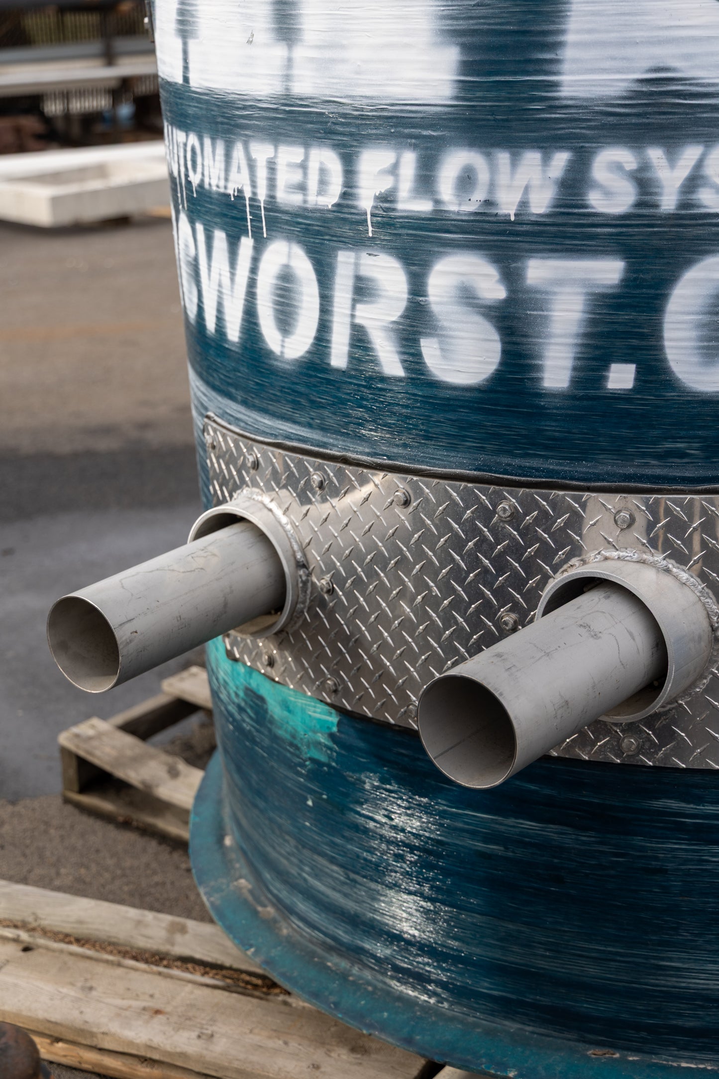 AFS-VV-60-66-40-SS Custom Packaged Sewage Valve Vault - 4" SS w/ 12:00 Discharge (Bargain Cave Item)