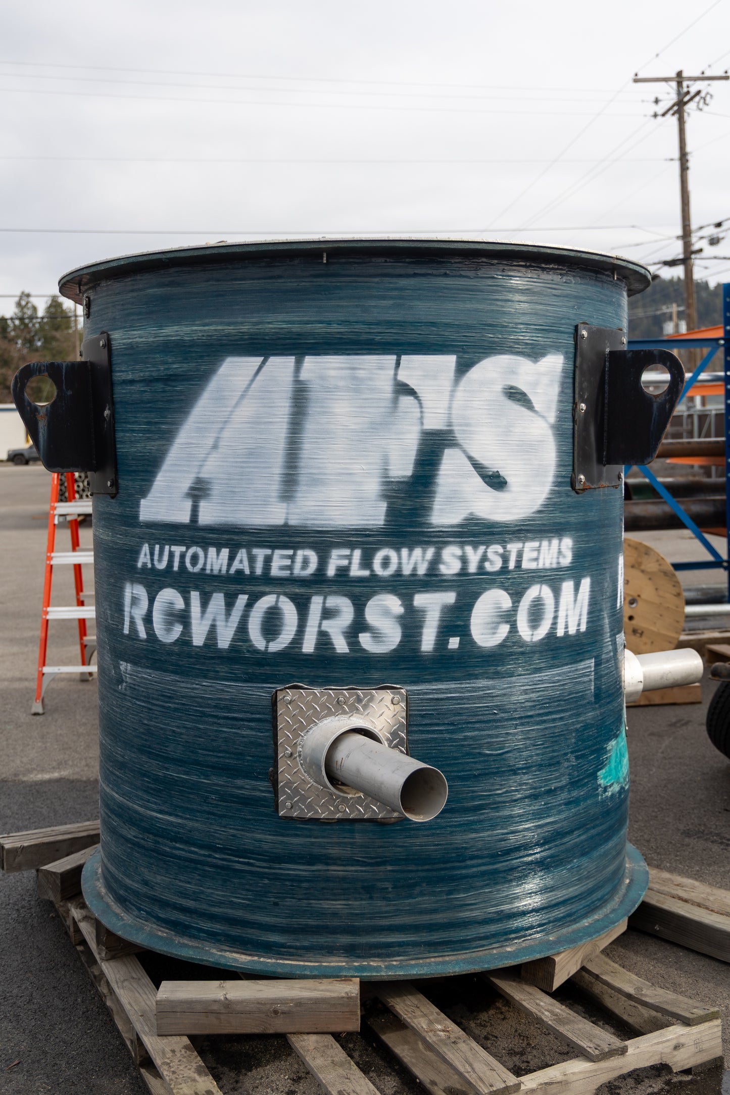 AFS-VV-60-66-40-SS Custom Packaged Sewage Valve Vault - 4" SS w/ 12:00 Discharge (Bargain Cave Item)