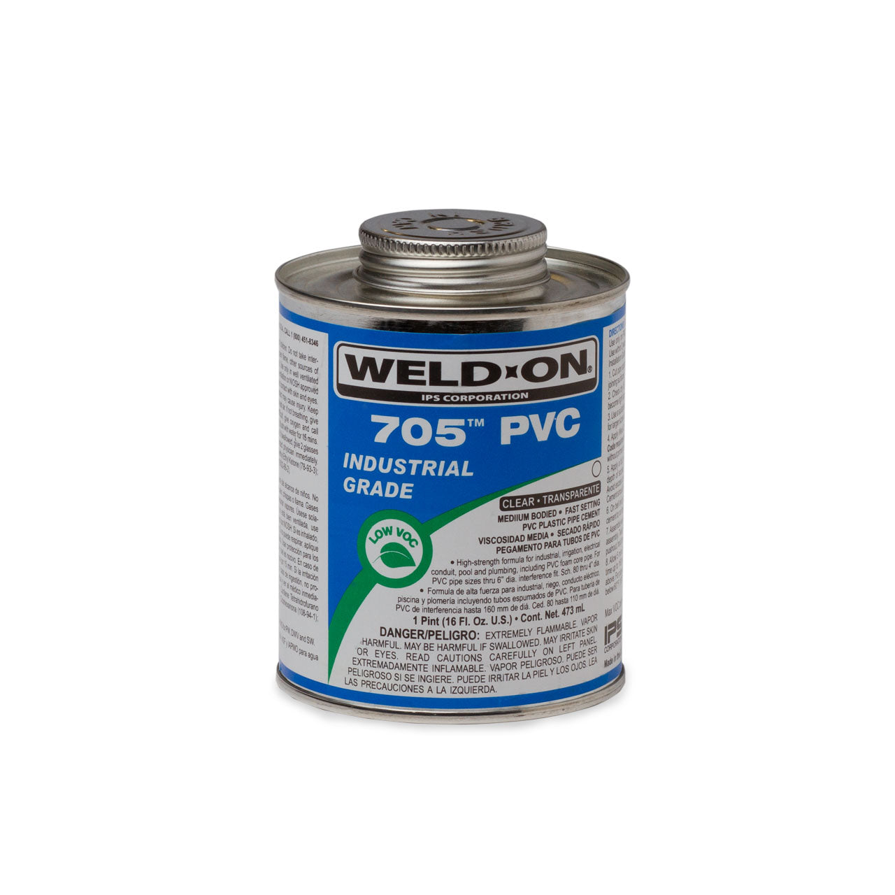 Weld-On - Weld-On 10093 PVC 705 Industrial Grade Clear Cement Pint #WON705P