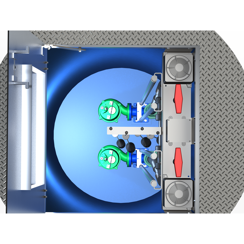 Automated Flow Systems (AFS)  Lift Station Internal Valving 3" SCH80 PVC Discharge