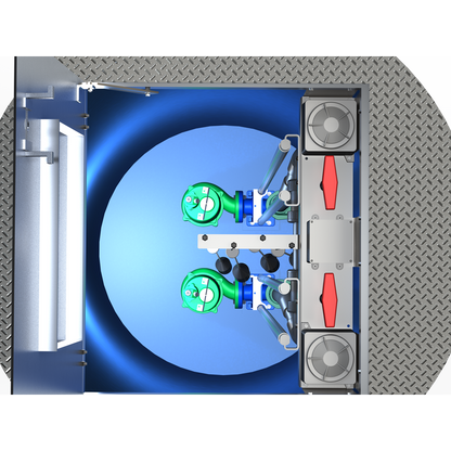 Automated Flow Systems (AFS)  Lift Station Internal Valving 3" SCH80 PVC Discharge