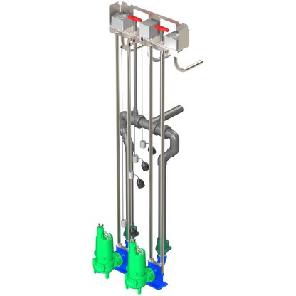 Automated Flow Systems (AFS)  Lift Station Internal Valving 3" SCH80 PVC Discharge