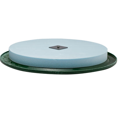 Orenco FLD24GVI2 24" Diameter Fiberglass Lid Green Vented 2" Insulation