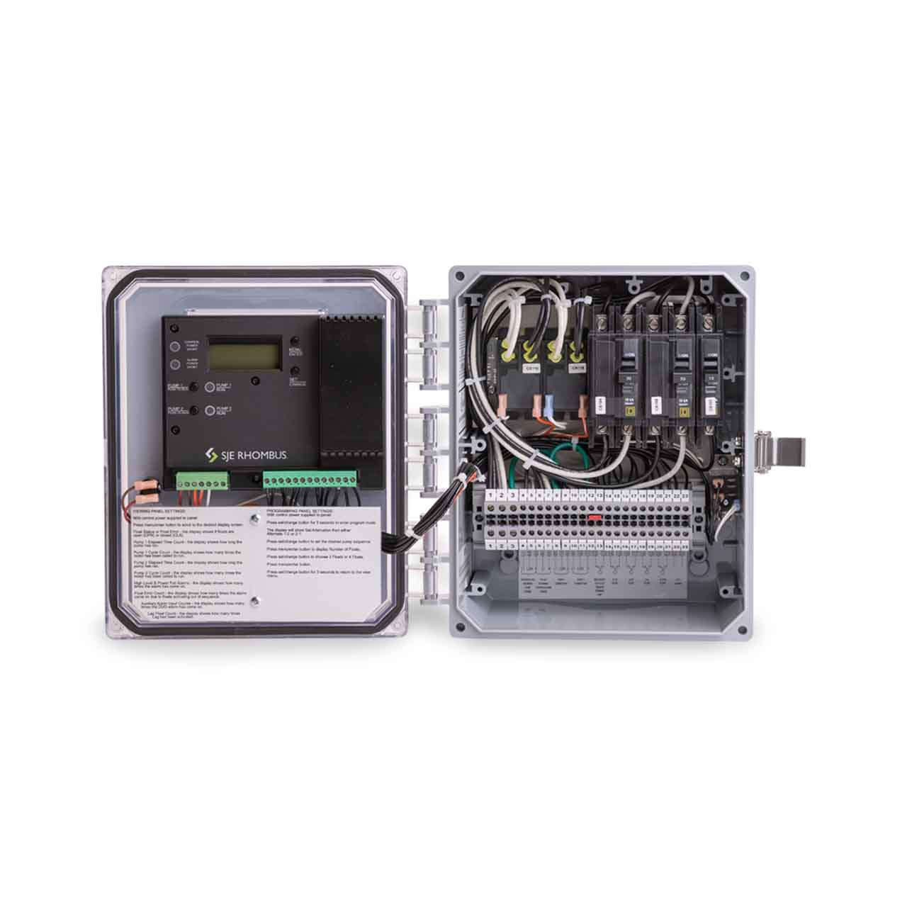 AFS Model AFSCPD120/240 Duplex 120-240 Volt  Pump Control Panel