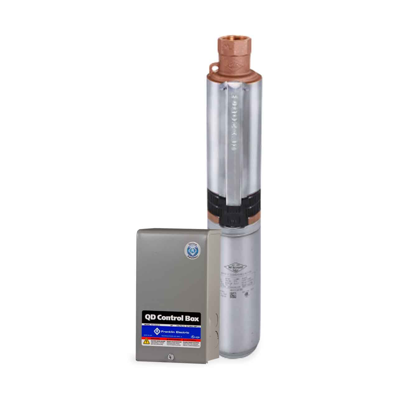 A.Y. McDonald 21050J3A Bronze Well Pump Motor & Control Box 5 GPM 0.5 HP 115V 3-Wire Single-Phase