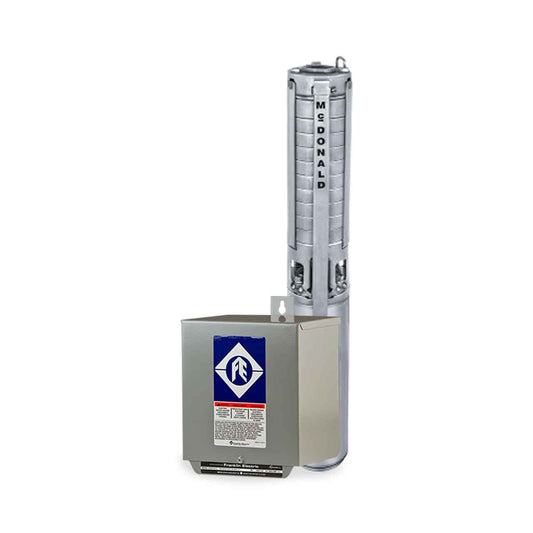 A.Y. McDonald 26500H3 Stainless Steel Pump Motor & Control Box 70 GPM 5.0 HP 230V 3-Wire Three-Phase