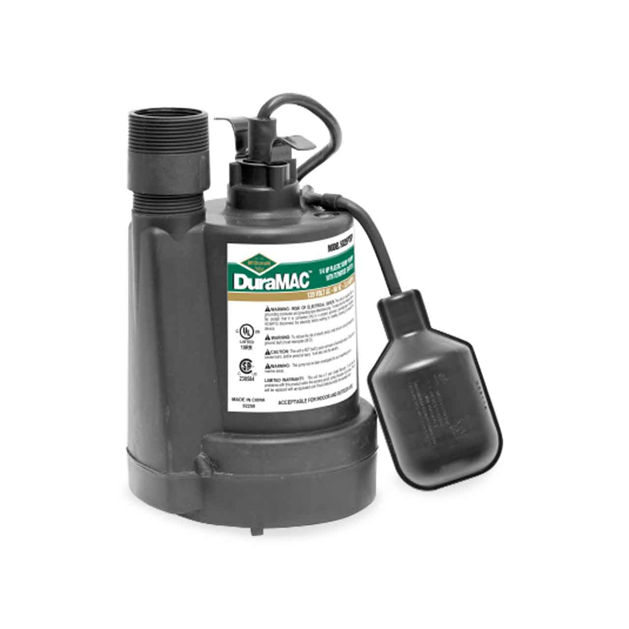 A.Y. McDonald 5025PTSP Sump Pump 0.25 HP 120V 1PH 10' Cord Automatic