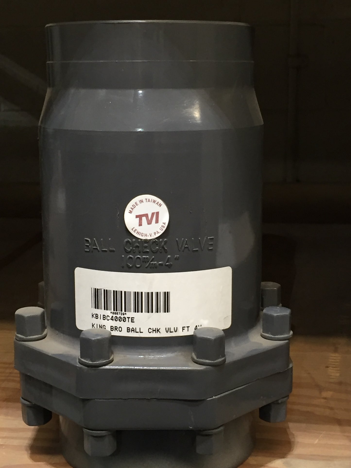 KING BRO BALL CHK VLV FT 4"