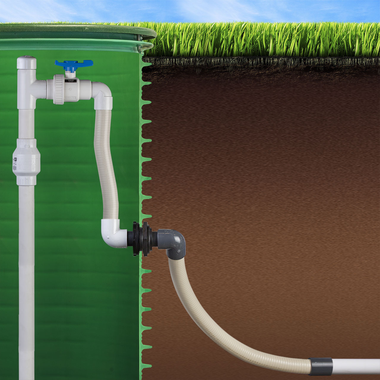AFS PDA200BC Pump Discharge Assembly 2" Union Ball Valve Check Valve 60PSI Max