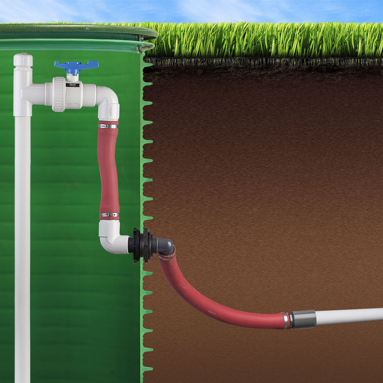 AFS XHP1212 High Pressure External Flex Assembly 1.25" X 24" 200 PSI Max