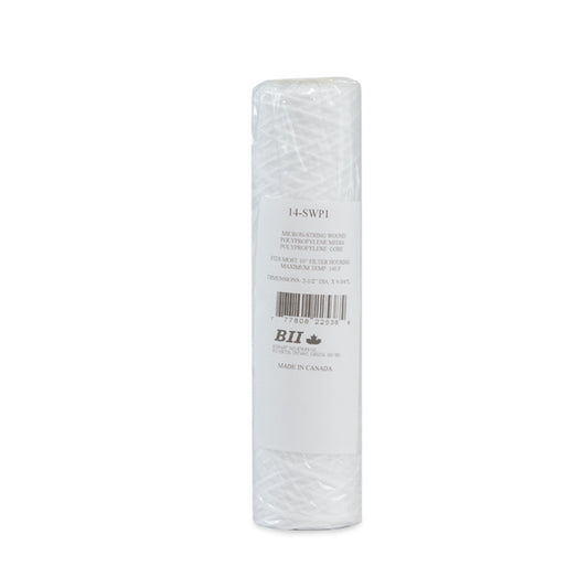 BII 14-SWP1-01 String Wound Polypropylene Cartridge 2.5" X 9.875" 1 Micron