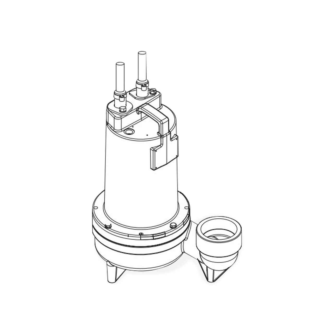 Barnes 3SE2092L Submersible Sewage Ejector Pump 2.0 HP 200/230V 3PH 30' Cord Manual