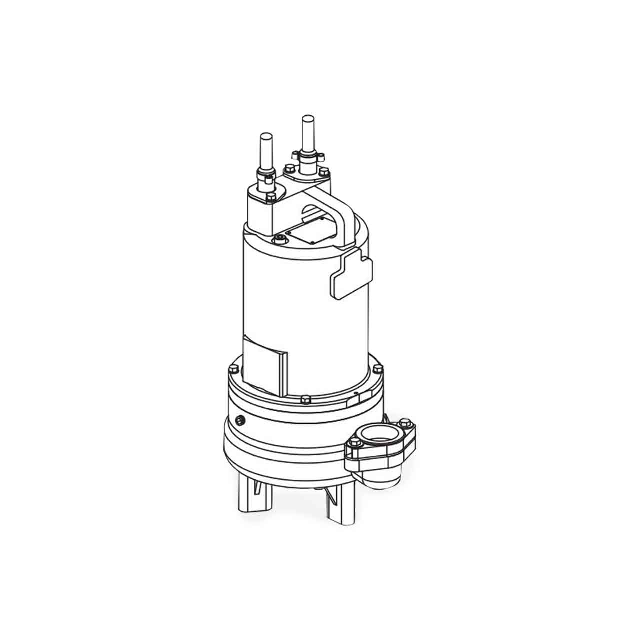 Barnes 2SEV514DS Submersible Double Seal Sewage Ejector Pump 0.5 HP 115V 1PH 20' Cord Manual