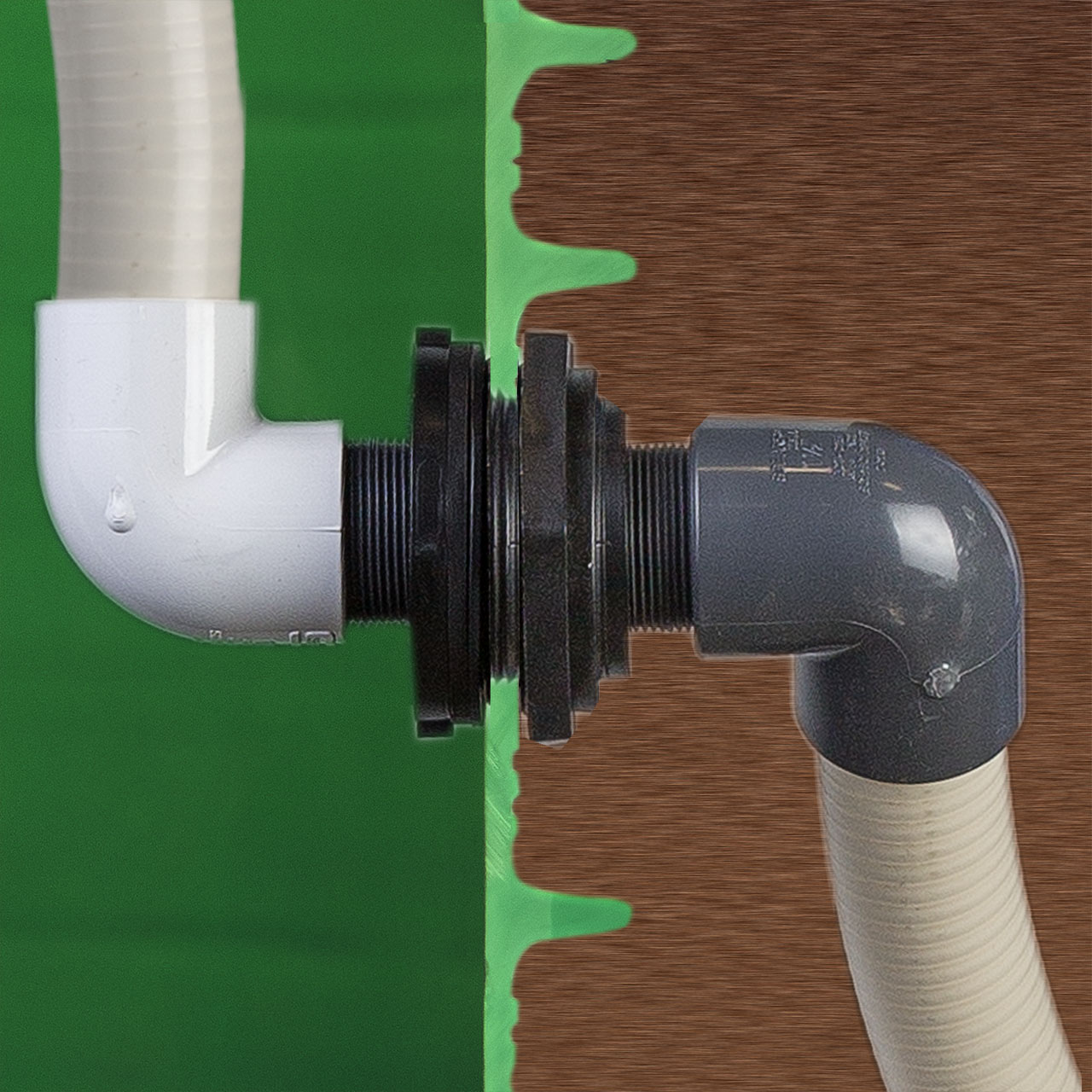 Norwesco 60124 1-1/2" Bulkhead Fitting and Gasket