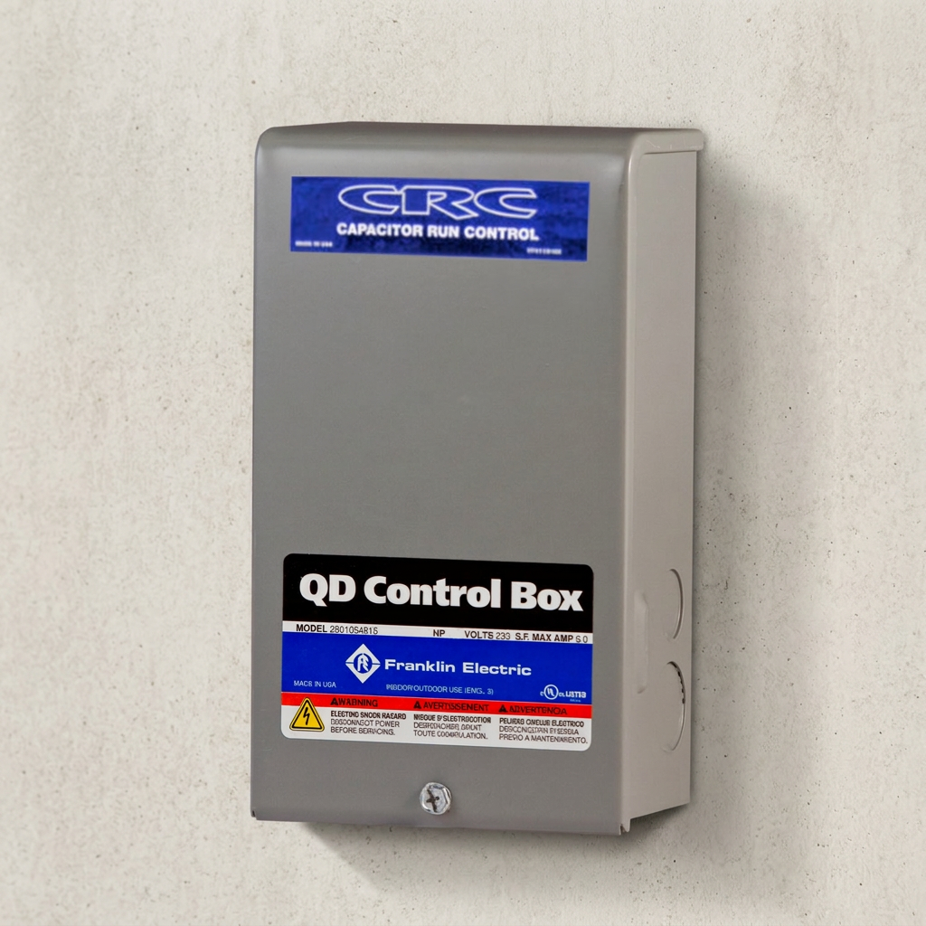 Franklin Electric 2824085015 CRC Submersible Motor Control Box 1 HP 230V 1PH For 3-Wire Motors