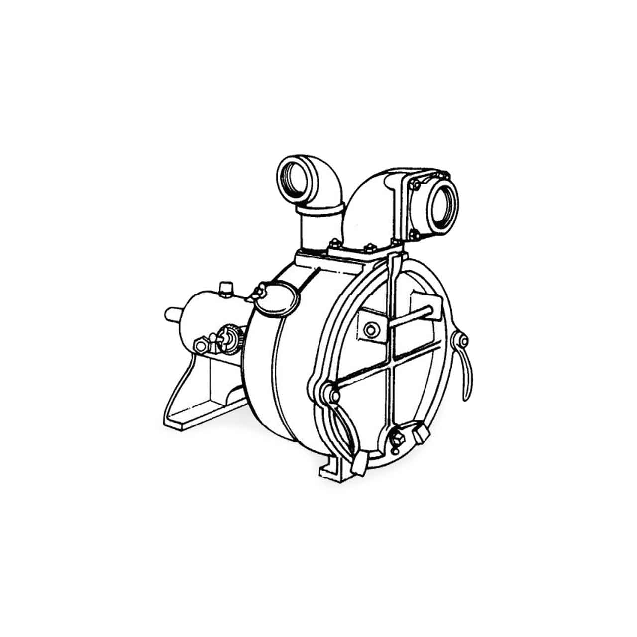 Crown PO2LA-6C Self-Priming Solids Handling Pump