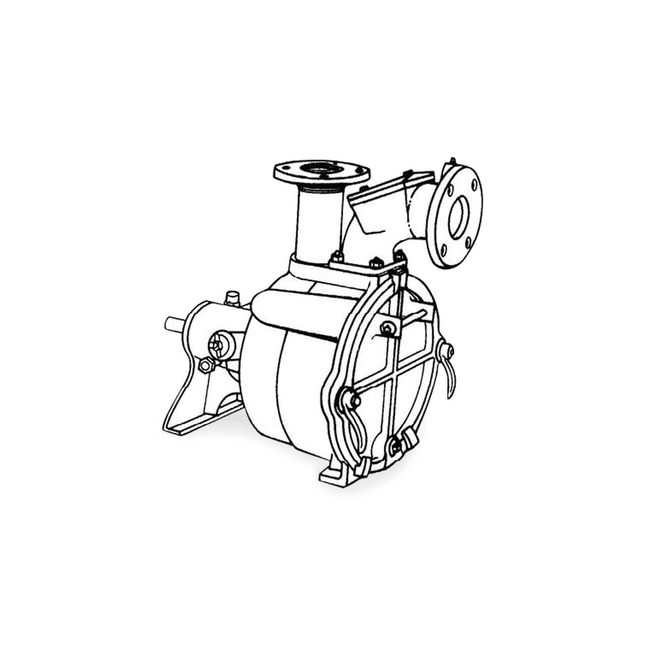 Crown PO3LA-7B Self-Priming Solids Handling Pump