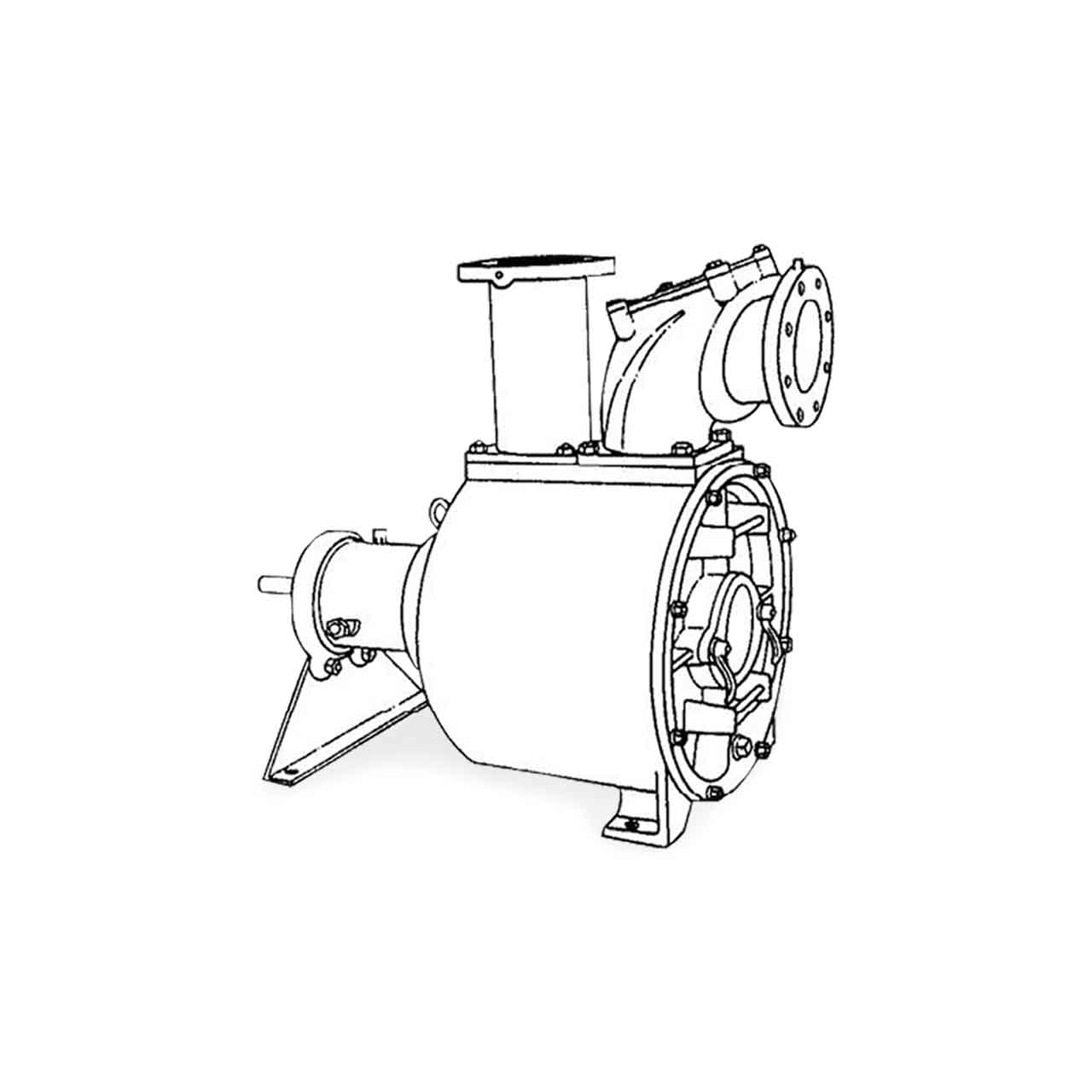 Crown PO6LC-13B Self-Priming Solids Handling Pump