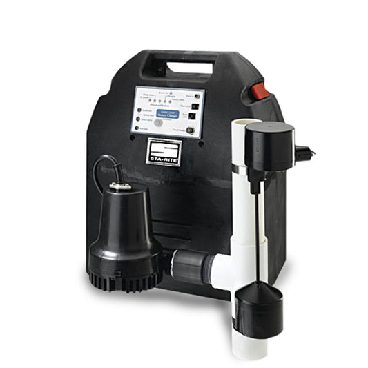 Sta-Rite DB10018T Battery Backup Sump Pump 30 GPM 115/12V 8' Cord