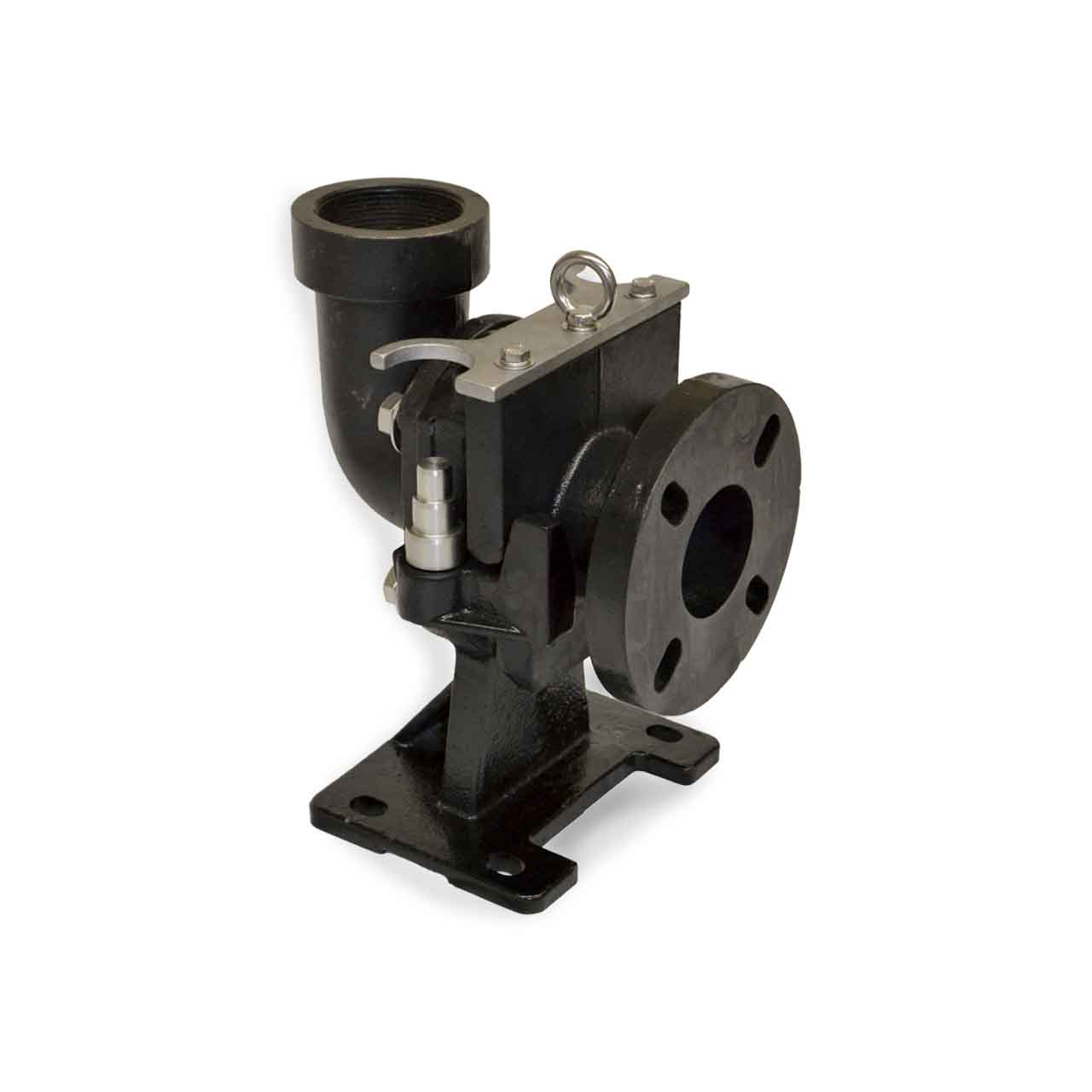 Flo Pro FPBEA300HX Non-Sparking Horizontal Base Elbow Rail System w/ 3.00" NPT Threaded Discharge