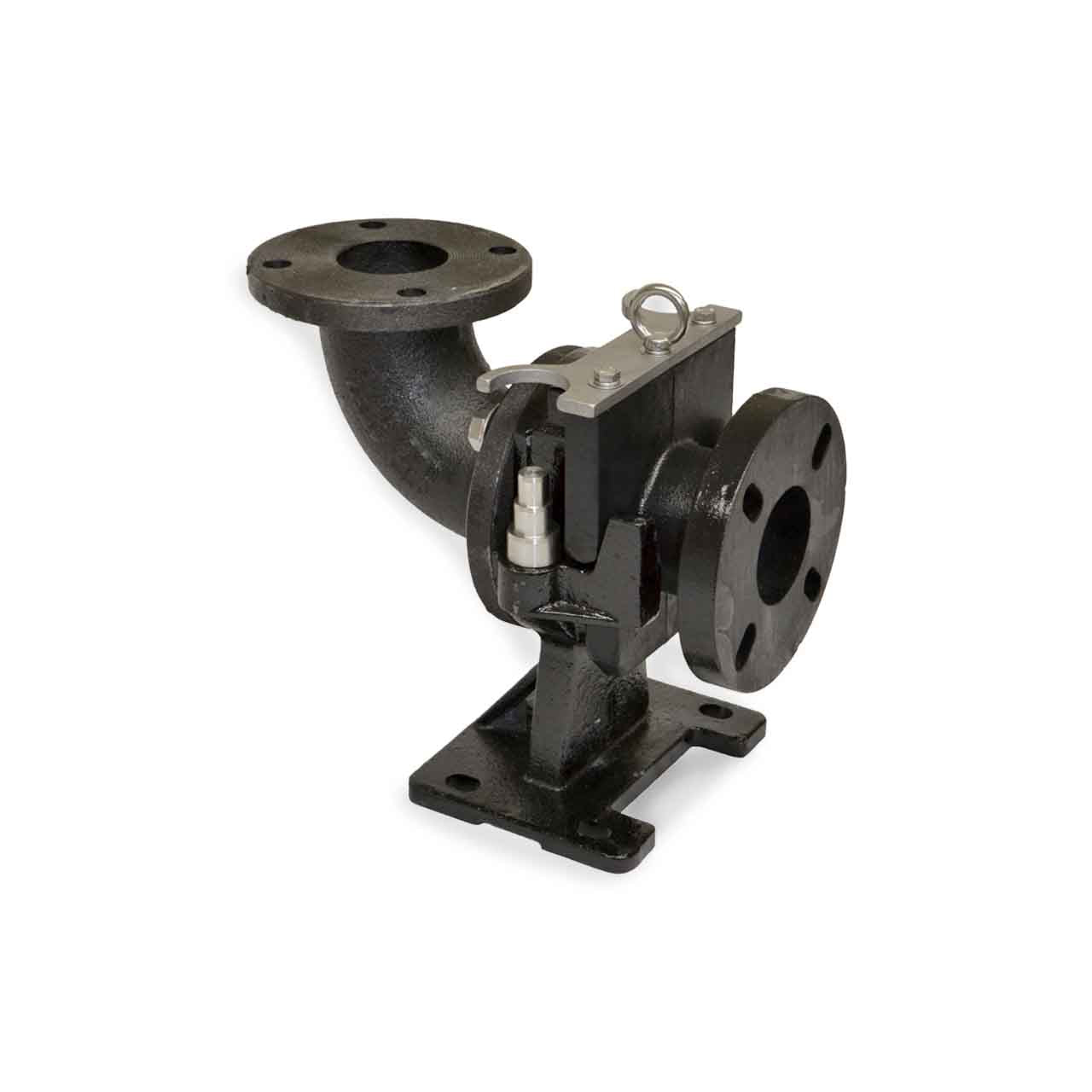 Flo Pro FPBEA300HF Horizontal Base Elbow Rail System w/ 3.00" ANSI Flanged Discharge