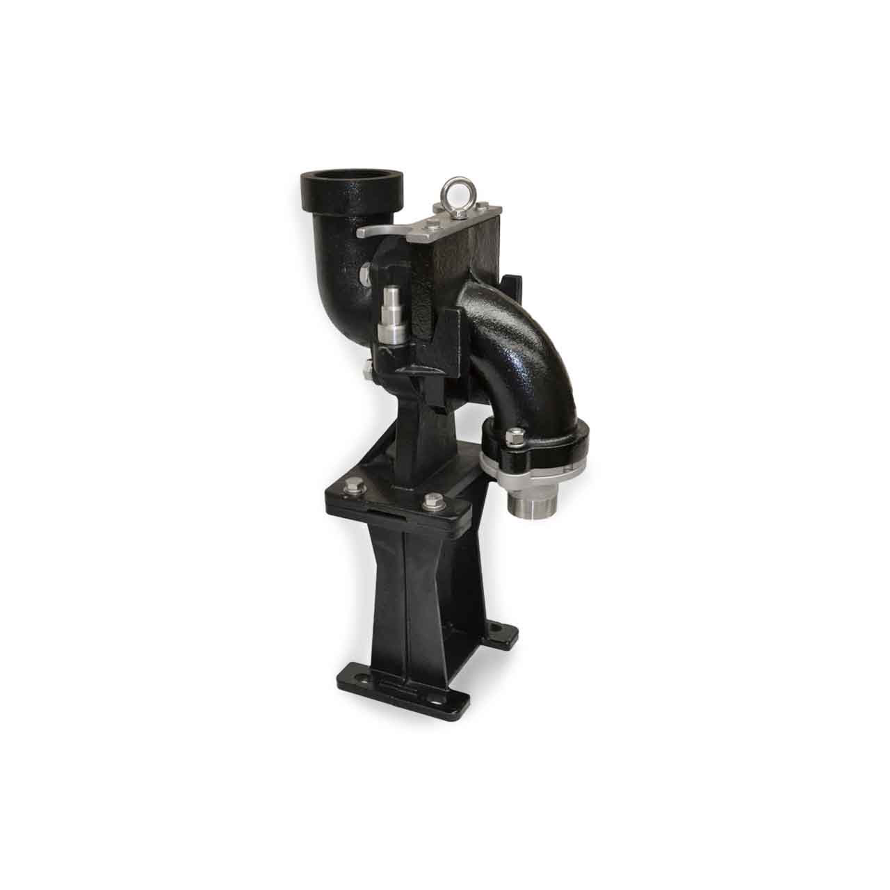 Flo Pro FPBEA320VX Non-Sparking Vertical Base Elbow Rail System w/ 3.00" NPT Threaded Discharge